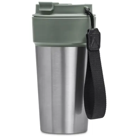 Kooshty Amigo Stainless Steel & Plastic Double-Wall Tumbler Moss Green Front